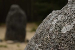 Kręgi kamienne - zbliżenie kamienia. Miejscowość Grzybnica. Stone circles - close up of stone. Grzybnica locality.